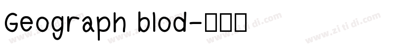 Geograph blod字体转换